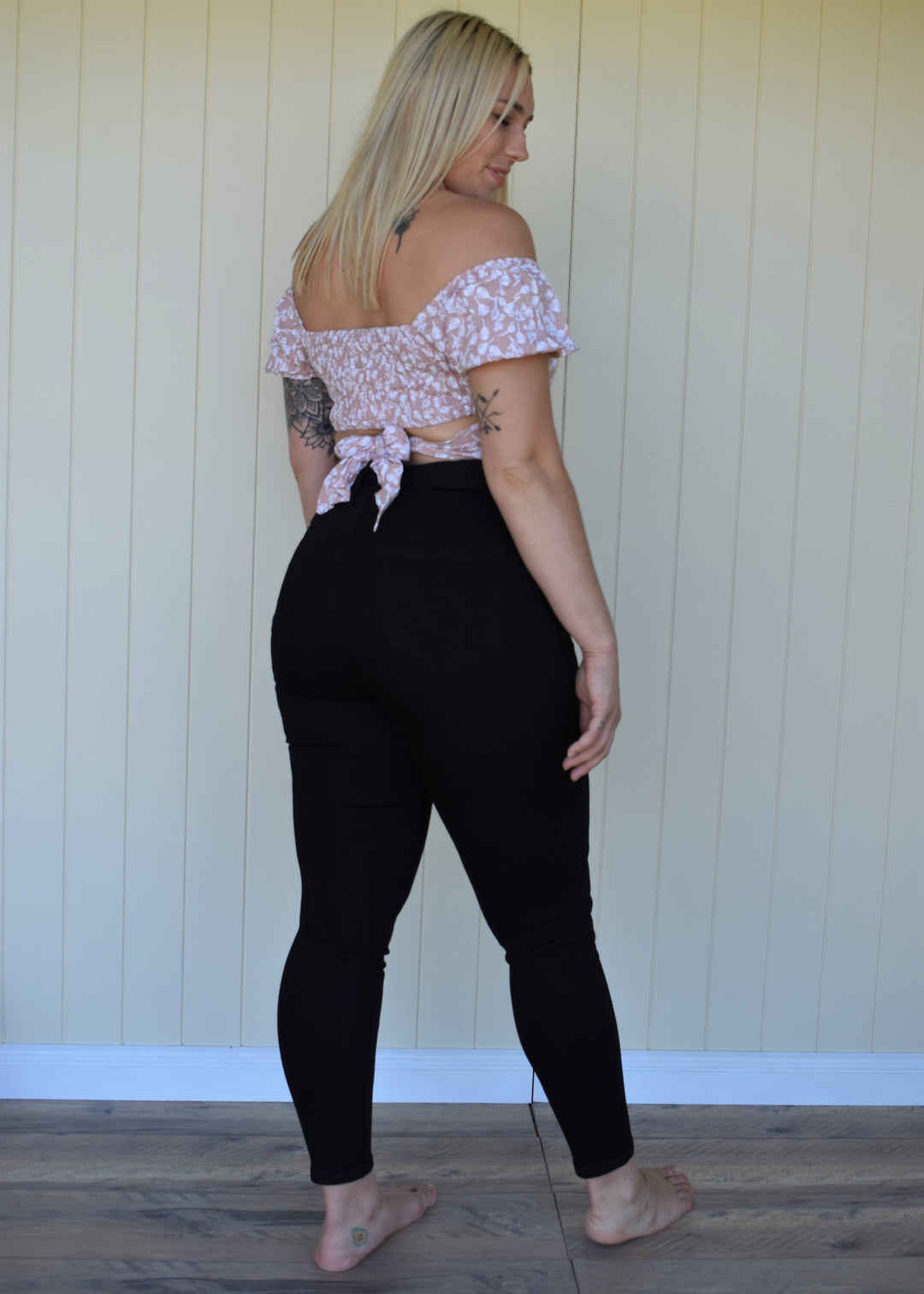 Luna Tie Jeans - Black